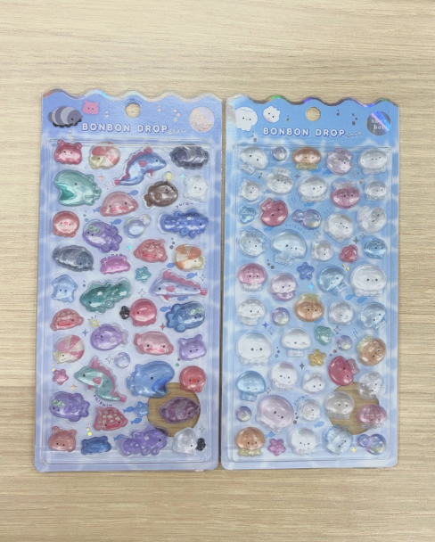 サンシャイン水族館 ボンボンドロップシール 第十弾 抽選/整理券販売（深海のいきもの・クラゲ2種セット）